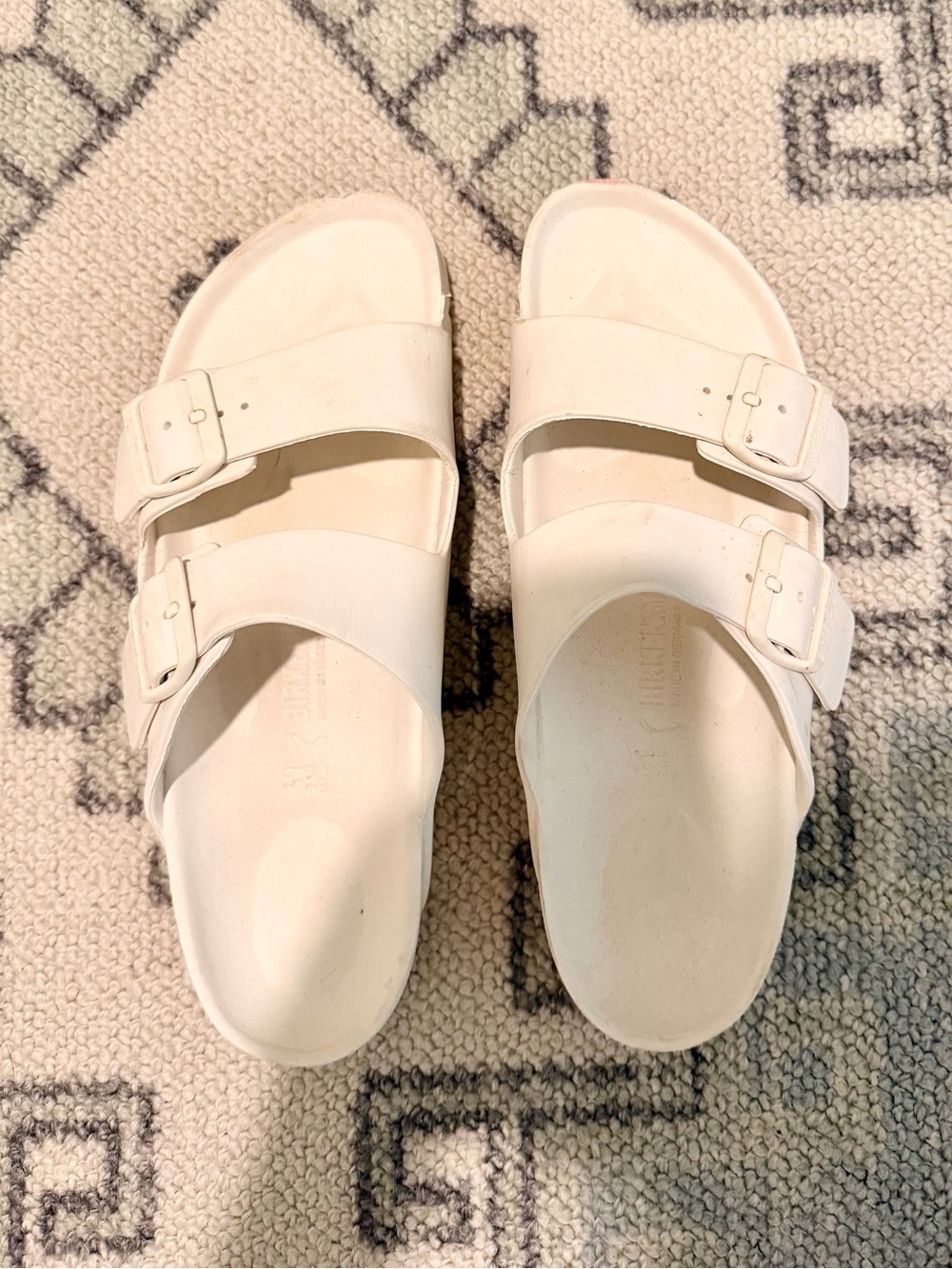 Birkenstock White Women's Slide Sandals